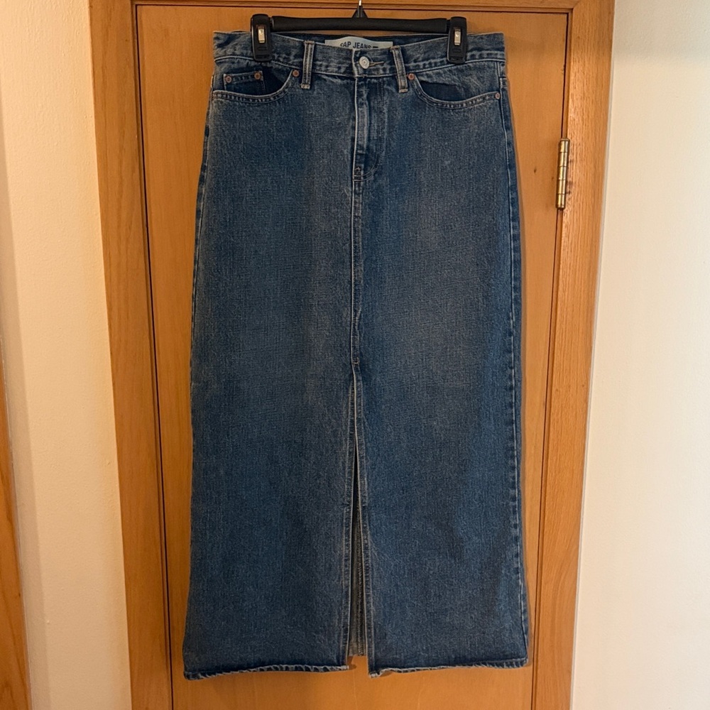 Gap Jeans Women’s Vintage Y2K Maxi Jean Skirt Medium Wash Size 10